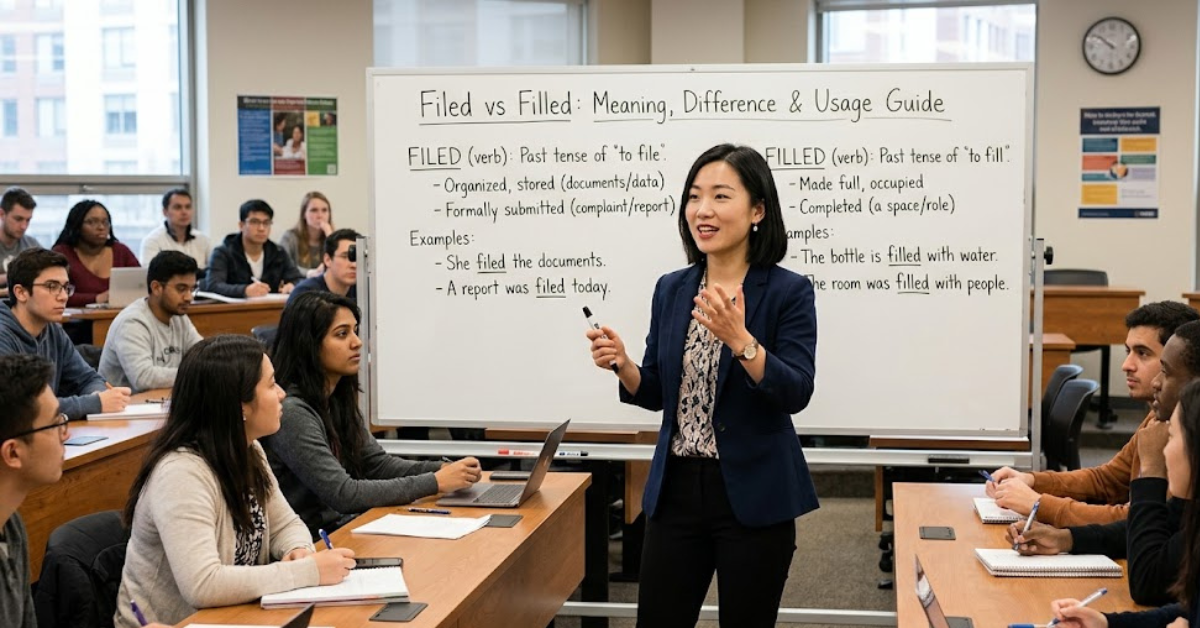 Filed vs Filled Meaning, Difference & Usage Guide