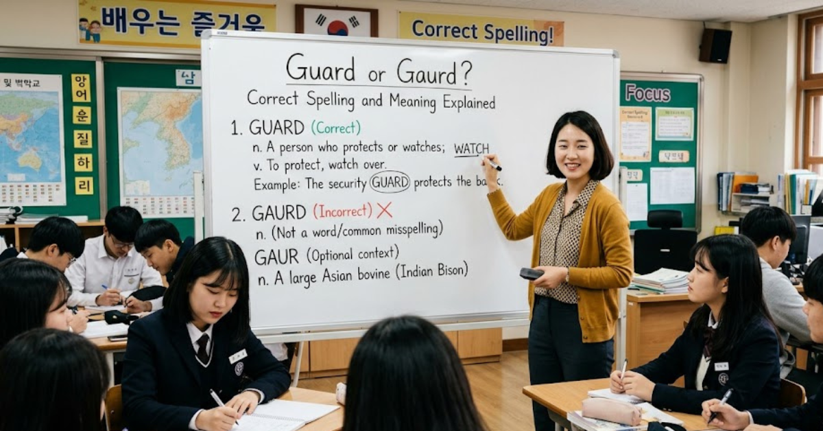 Guard or Gaurd Correct Spelling and Meaning Explained