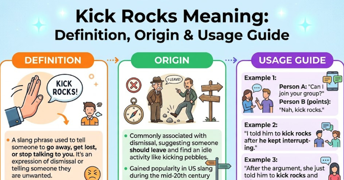 Kick Rocks Meaning: Definition, Origin & Usage Guide