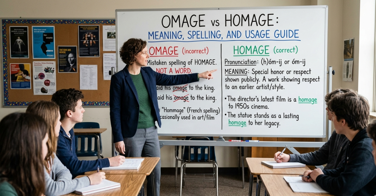 Omage vs Homage Meaning, Spelling, and Usage Guide