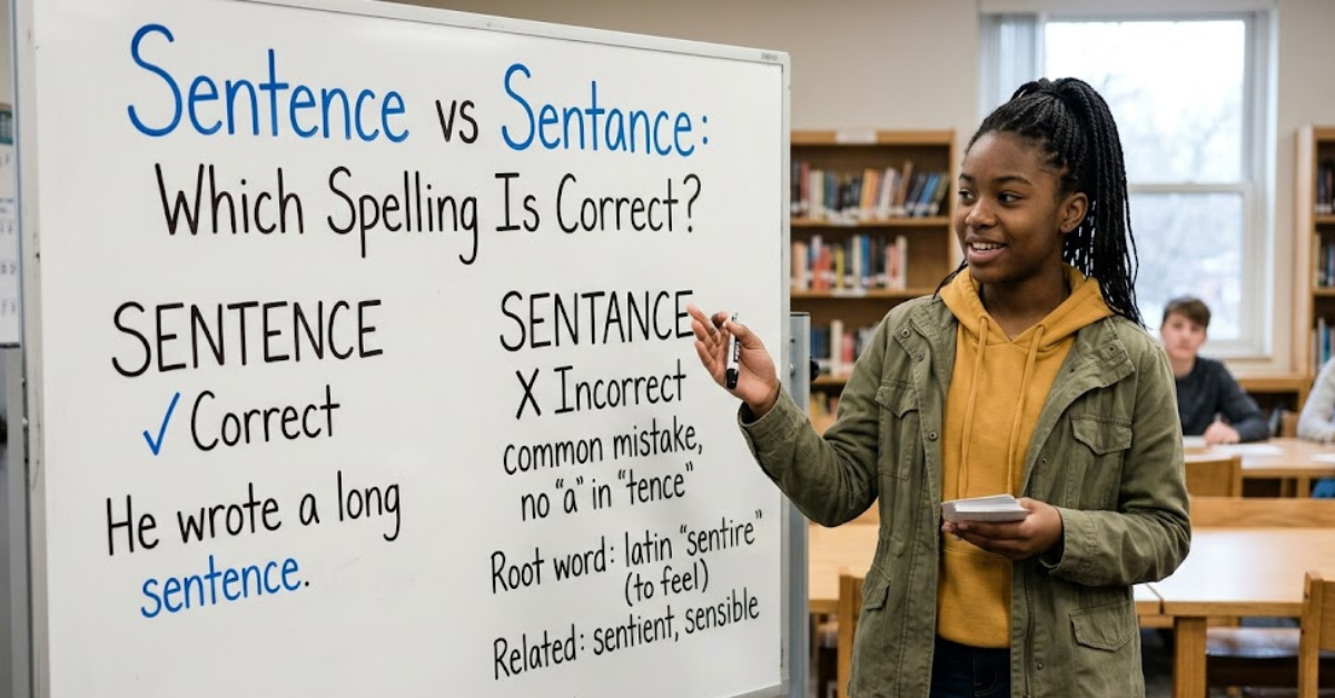 Sentence vs Sentance Which Spelling Is Correct