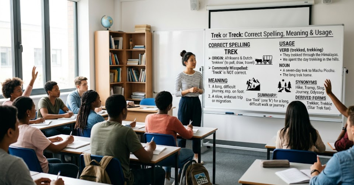 Treck or Trek Correct Spelling, Meaning & Usage