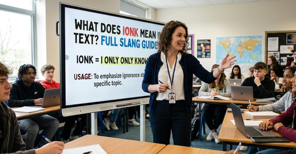 What Does IONK Mean in Text Full Slang Guide