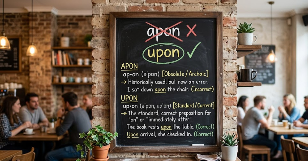 Apon vs Upon: What’s the Correct Word?