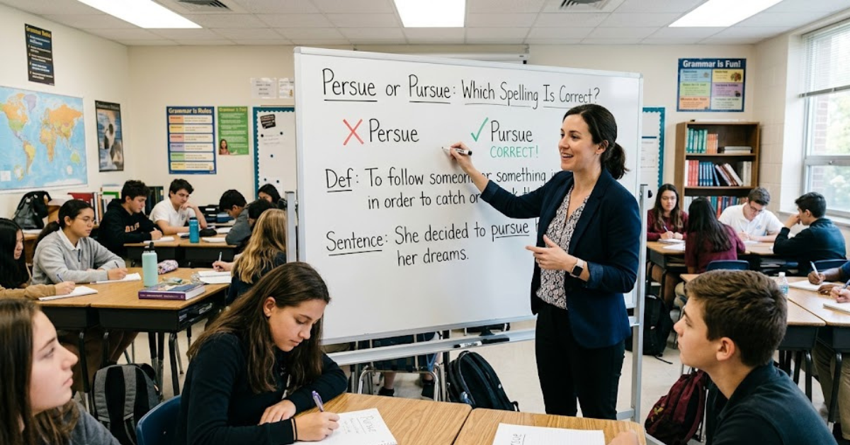 Persue or Pursue: Which Spelling Is Correct?