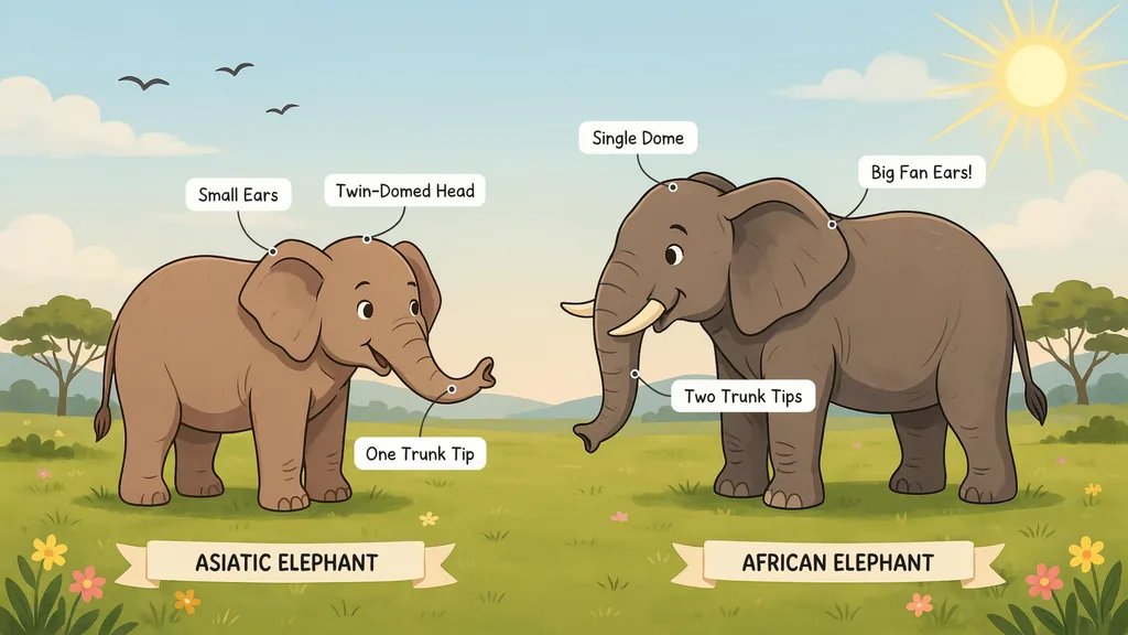 Asiatic Elephant vs African Elephant